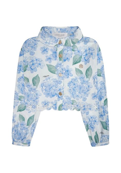 Camicia a fiori ROBERTO CAVALLI KIDS | CGP26004CAMF1PLUMBAGO